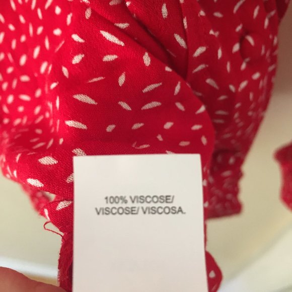 Red Lucky Brand Long Sleeve Blouse - Picture 7 of 9